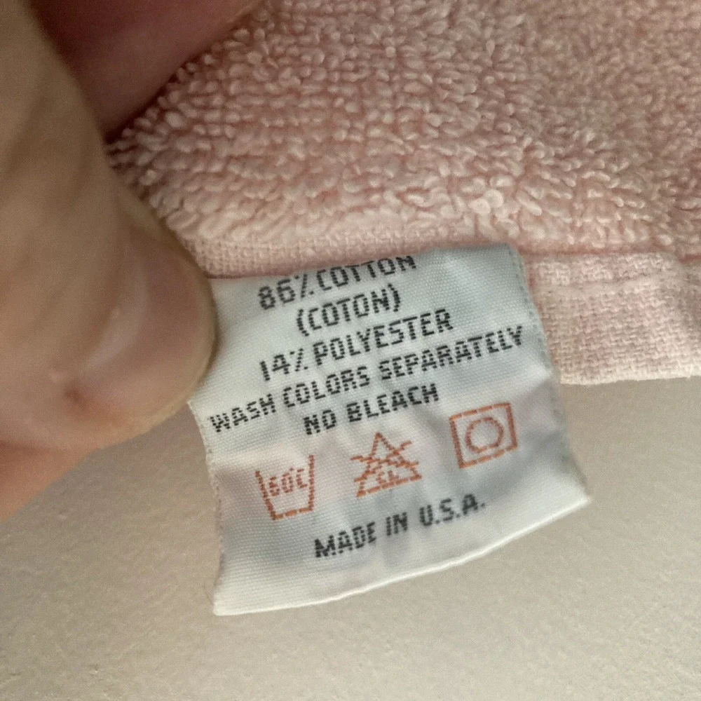 Vintage Cannon Royal Family Bath Towel Rose Pink Made in USA 45
